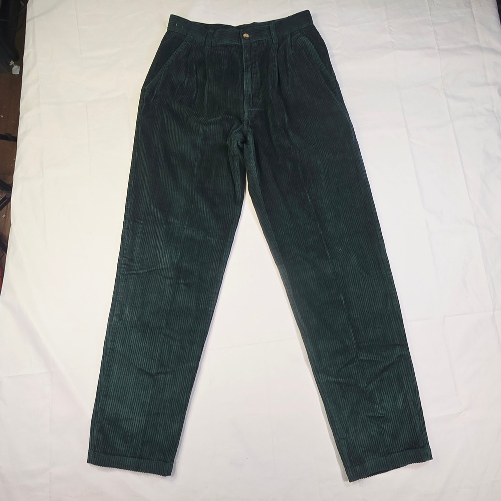 Northwest Territory Pleated Corduroy Trousers Men's 32x34 Dark Green
